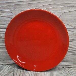 Waehttersbach Germany Solid Red Ceramic Plate Salad Lunch Dessert